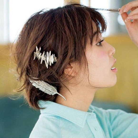 ✨Brushed Metal Irregular Lines Art HairClip-Silver - Picture 2 of 6